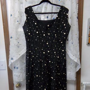 VINTAGE 60'S SWING POLKA DOT DRESS PLUS SIZE COSTUME THEATER